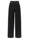 Loulou Studio Samur Five Pockets Denim Pants In Gray