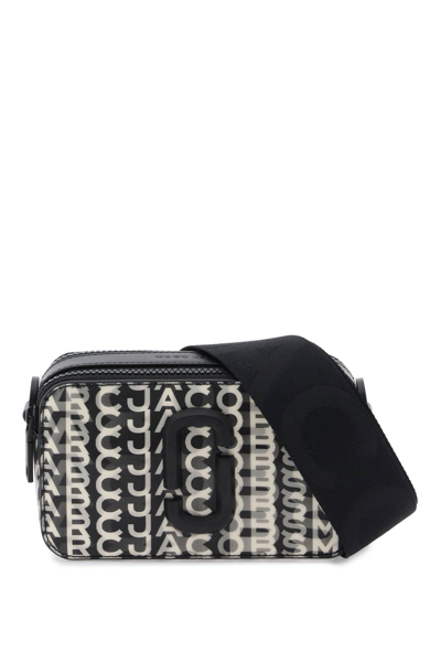 Marc Jacobs The Snapshot Bag With Lenticular Effect In Black White (black)