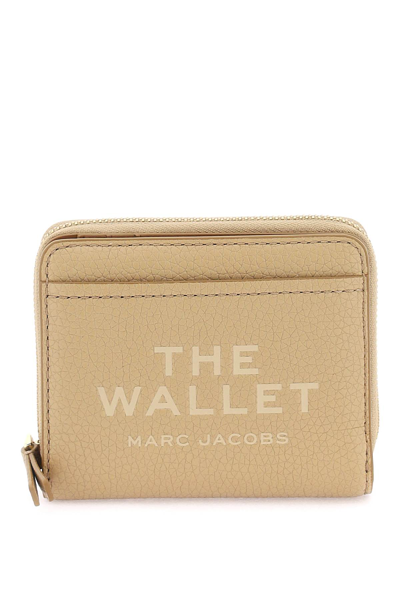 Marc Jacobs The Leather Mini Compact Wallet In Camel (beige)