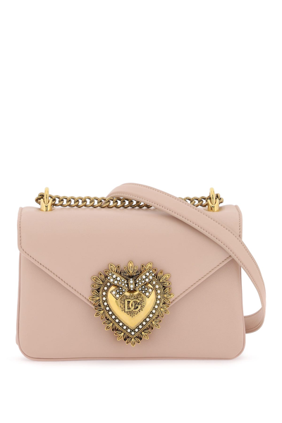 Dolce & Gabbana Devotion Shoulder Bag In Pink