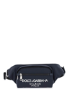 DOLCE & GABBANA NYLON BELTPACK BAG WITH LOGO