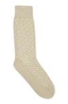 Hugo Boss Regular-length Socks With Monogram Pattern In Khaki