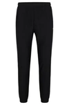 Hugo Boss Tracksuit Bottoms In Stretch Fabric With Decorative Reflective Logo In Black