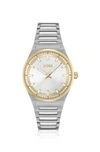 HUGO BOSS TWO-TONE WATCH WITH SILVER-WHITE DIAL WOMEN'S WATCHES