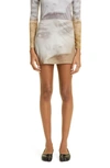 Elliss Eyes Open Jersey Miniskirt In Print Multi