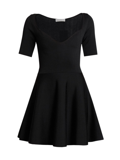 Nina Ricci Women's Compact-knit Minidress In Black