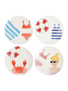 Vietri Riviera Assorted Salad Plates, Set Of 4