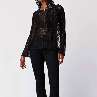 Free People On The Road Twisted Tee In Black