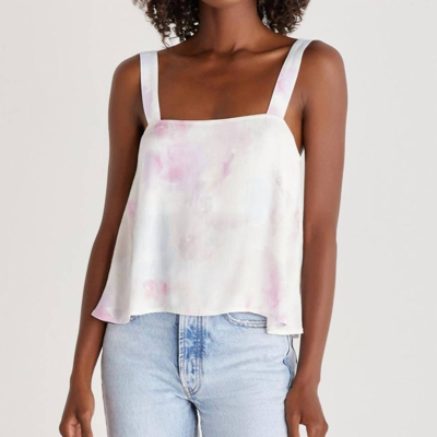 Z Supply Aniston Blurred Top In Multi In White