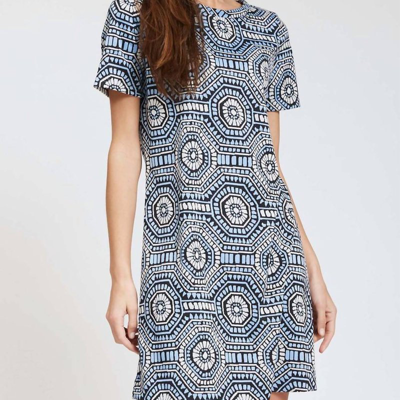 Tyler Boe Morgan Jacquard Dress In Blue