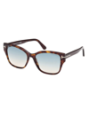 Tom Ford Elsa Acetate Butterfly Sunglasses In Brown