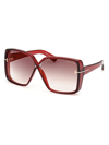 TOM FORD WOMEN'S YVONNE 63MM BUTTERFLY SUNGLASSES