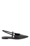 Brunello Cucinelli Slingback Ballet Flats With Precious Strap In Black