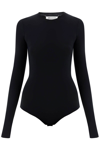 Maison Margiela Long-sleeved Ribbed Bodysuit In Black (black)