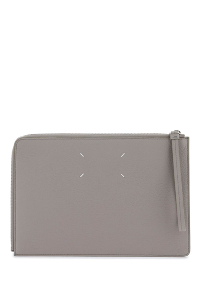 Maison Margiela Fuor Stitches Pouch In Smoke (grey)