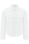 Wardrobe.nyc White Denim Jacket In White (white)