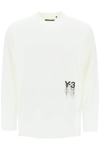 Y-3 LONG-SLEEVED T-SHIRT WITH LOGO PRINT