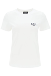 APC DENISE T-SHIRT WITH LOGO EMBROIDERY