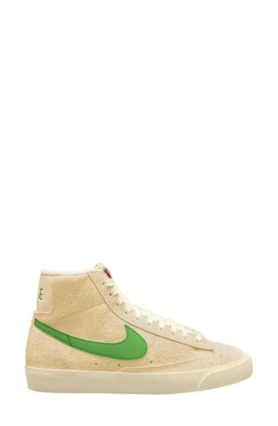 Nike Women's Blazer Mid '77 Vintage Shoes In Chlorophyll/coconut Milk/muslin