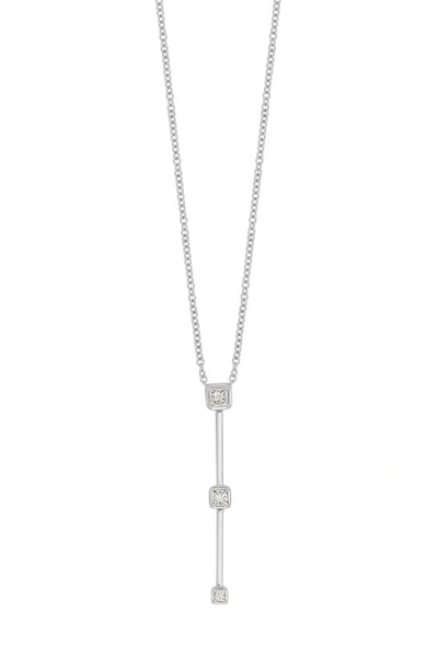 Bony Levy Aviva Drop Diamond Pendant Y-necklace In 18k White Gold