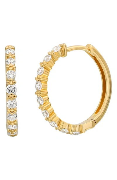 Bony Levy Mykonos Diamond Hoop Earrings In 18k Yellow Gold