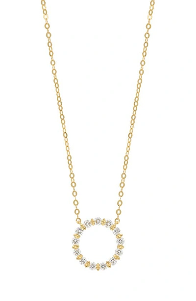 Bony Levy Mykonos Diamond Circle Pendant Necklace In 18k Yellow Gold