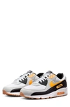 Nike Air Max 90 Sneaker In White/ Orange/ Photon Dust