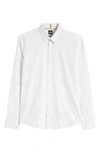 Hugo Boss Men's Stretch Confetti-print Sport Shirt In Open White
