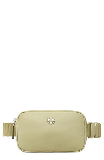 Tory Burch Virginia Nylon Belt Bag In Olive Sprig