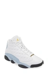 Jordan Men's Air  13 Retro "blue Grey" Shoes In White/yellow Ochre/blue Grey