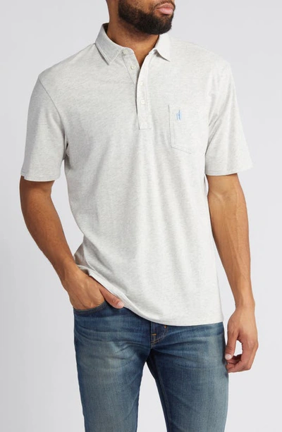 Johnnie-o Heathered Original 2.0 Regular Fit Polo In Heather Gray