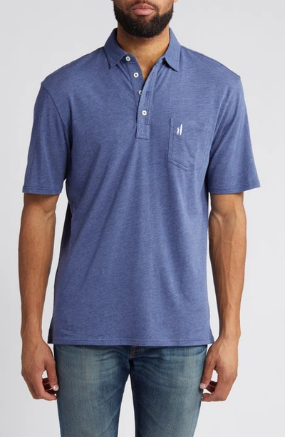 Johnnie-o Heathered Original 2.0 Regular Fit Polo In Oceanside