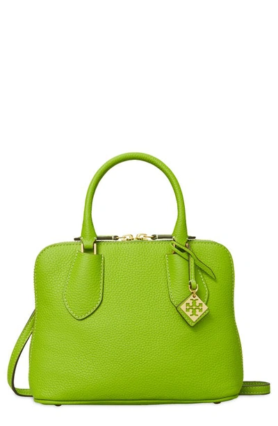 Tory Burch Women's Mini Pebbled Leather Swing Bag In Green