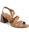 Naturalizer Veva Strappy Sandal In Saddle Tan Leather