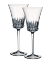 Villeroy & Boch Grand Royal Red Wine Glasses, Pair Of 2 In Clear