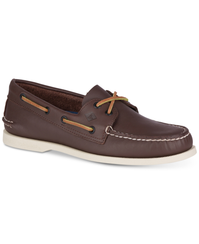 Sperry Men's Authentic Original A/o Boat Shoe In Brown,white