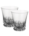 Villeroy & Boch Grand Royal Old Fashioned Glasses, Pair Of 2 In Clear