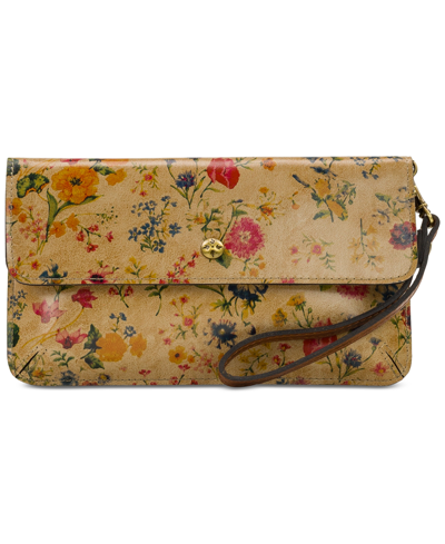 Patricia Nash Adelasia Small Leather Wristlet In Prairie Rose