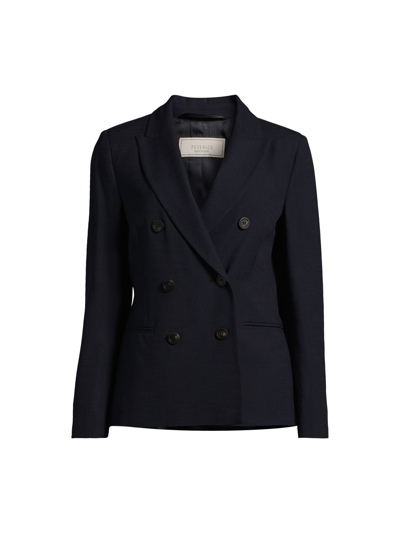 Peserico Women's Double Breasted Blazer In Blue