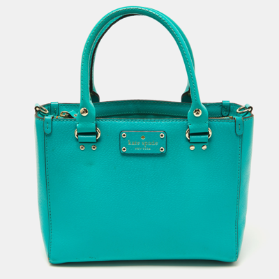 Pre-owned Kate Spade Green Leather Tote