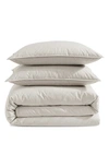 CALVIN KLEIN WASHED PERCALE COMFORTER & SHAMS SET