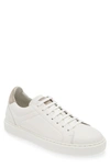 Brunello Cucinelli Calfskin Low Top Sneaker In White