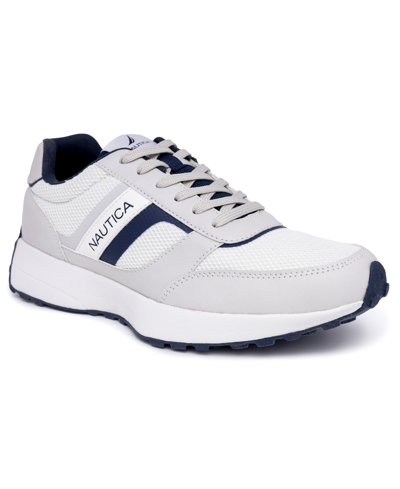 Nautica Men's Outfall 4 Athletic Sneakers In White
