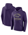 Fanatics Branded  Purple Baltimore Ravens Between The Pylons Pullover Hoodie In Purple