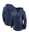 Nike Women's  Navy Tampa Bay Rays Authentic Collection Pregame Performance Pullover Hoodie In Navy