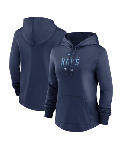 Nike Women's  Navy Tampa Bay Rays Authentic Collection Pregame Performance Pullover Hoodie