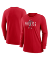 Nike Women's  Red Philadelphia Phillies Authentic Collection Legend Performance Long Sleeve T-shirt In Red