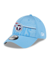 New Era Light Blue Tennessee Titans 2023 Nfl Training Camp 39thirty Flex Fit Hat In Light Blue