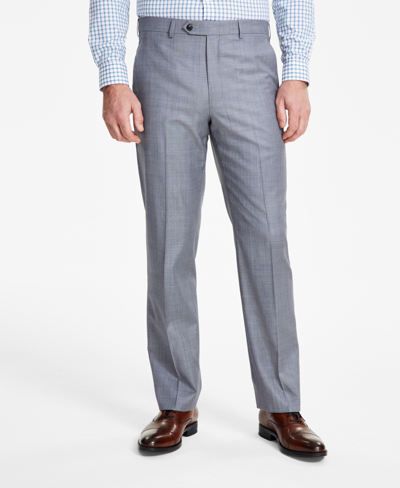 Michael Kors Men's Classic-fit Wool-blend Stretch Solid Suit Pants In Light Grey