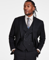 Tayion Collection Men's Classic-fit Solid Suit Jacket In Black Solid